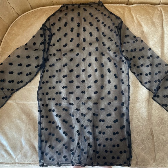 ‼️ BLACK MESH LONG SLEEVE TOP - Picture 4 of 12